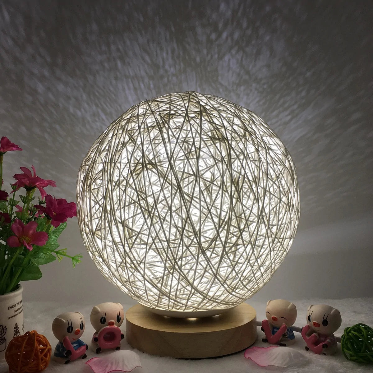 Moonlight Wooden Lamp