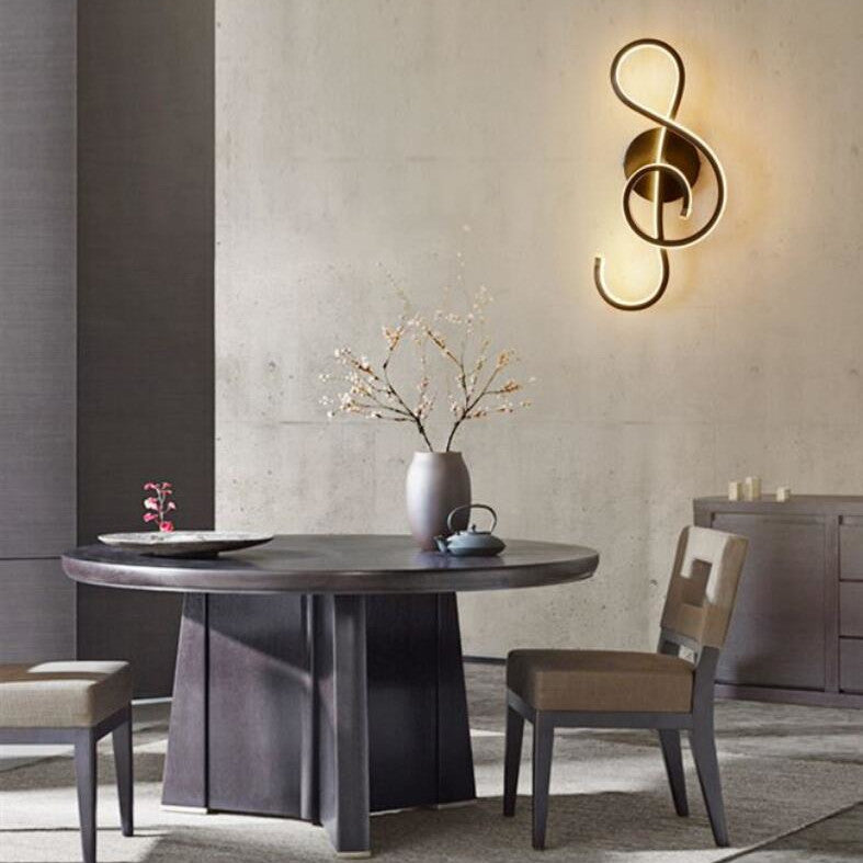 Treble Clef Wall Lamp