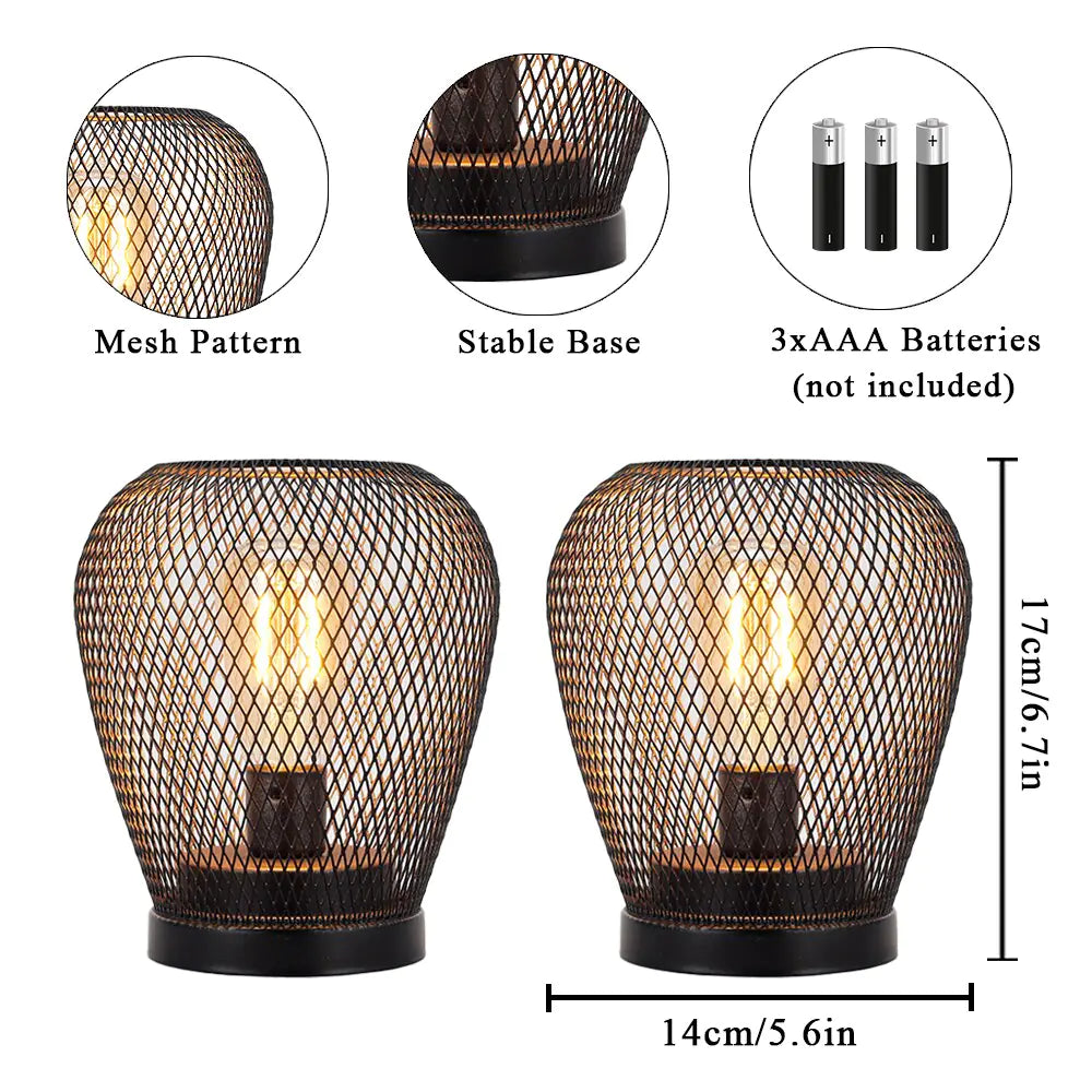 Metal Cage Table Lamp