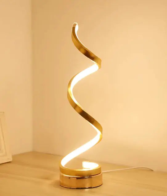 Spiral Table Lamp | Bedroom Lamp | Night Lamp