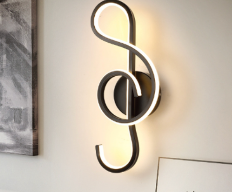 Treble Clef Wall Lamp