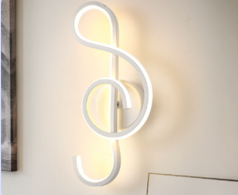 Treble Clef Wall Lamp